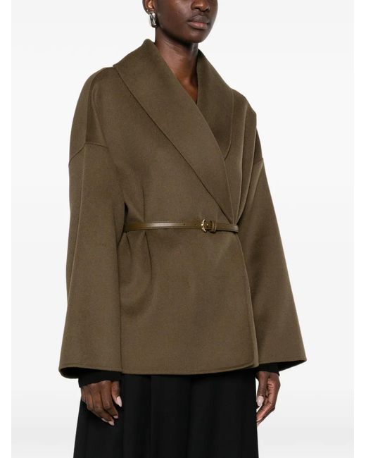 Max Mara Green Belted Jacket