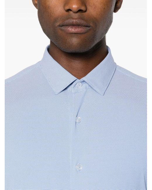 Rrd Blue Monogram-pattern Shirt for men