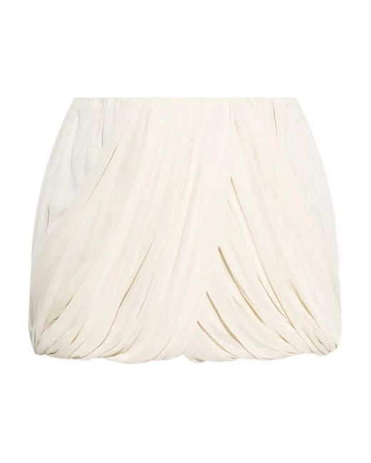 Falda corta drapeada Isabel Marant de color Natural