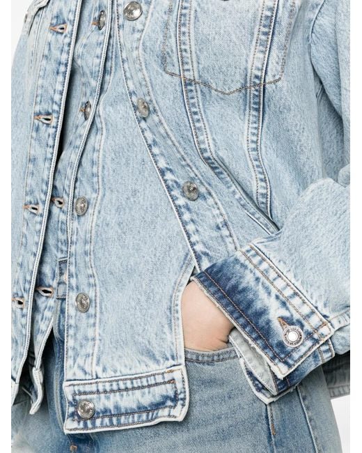 Sportmax Blue Flap-Pocket Jacket