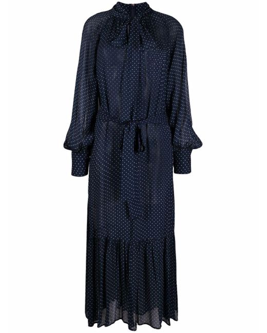 MICHAEL Michael Kors Maxi-jurk Met Stippen in het Blue