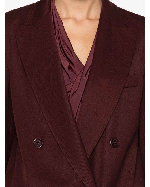 Blazer Con Doble Botonadura Max Mara de color Purple