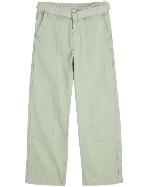 OAMC Green Gd Dixon Cotton Trousers for men