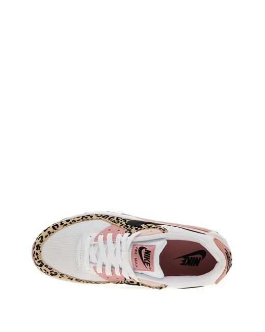 Nike Air Max 90 Sneakers Met Luipaardprint in het Pink