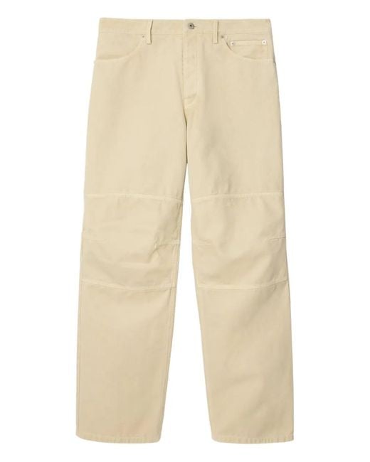 Burberry Natural Straight-Leg Workwear Trousers for men