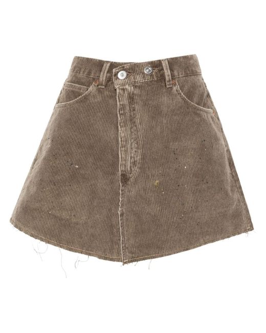 Our Legacy Brown Cover Corduroy Mini Skirt