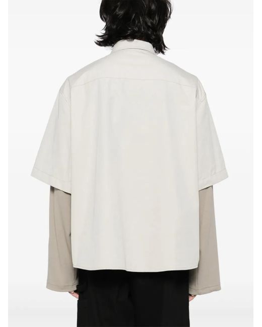 we11done White Layered Shirt for men