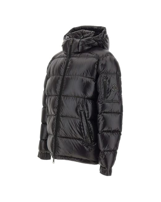 Herno Black Polar Tech Down Jacket for men