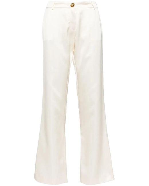 Giambattista Valli White Buttons Trousers