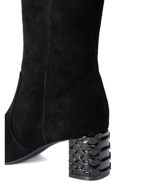 Kurt Geiger 55mm Chelsea Block-heel Boots Black