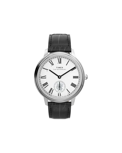 Timex White Waterbury 39Mm Watch for men