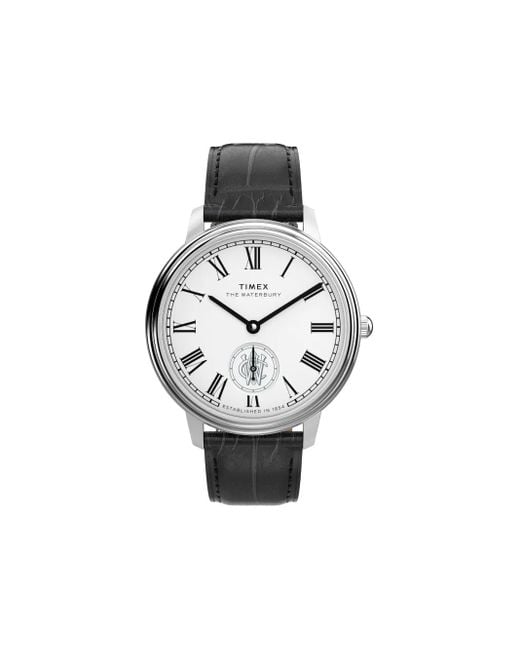 Timex White Waterbury 40Mm for men