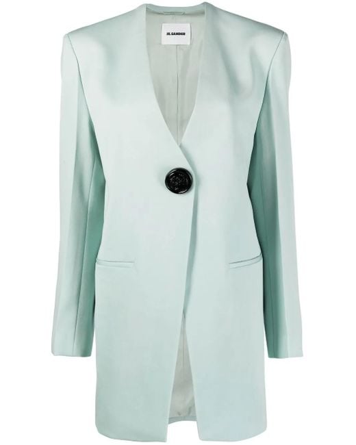 Jil Sander Blue Wool Single-breasted Jacket