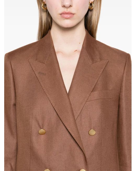 Tagliatore リネンジャケット Brown