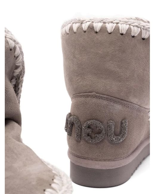Botas con detalle de ganchillo Mou de color Brown