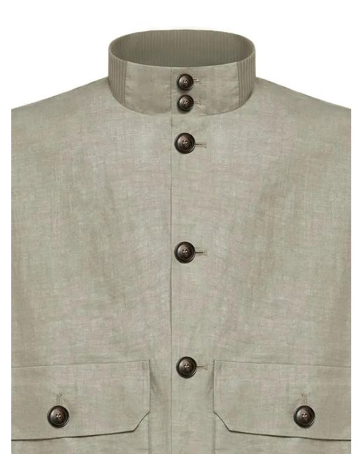 Rrd Gray Linetech Biker Jacket for men