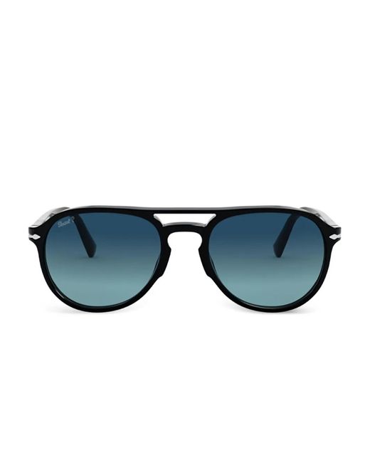 Persol Blue Round-Frame Sunglasses