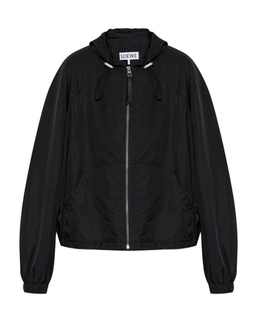 Veste Bomber À Capuche Loewe en coloris Black