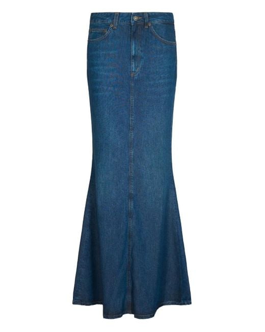 Dondup Blue Ausgestellter Jeansrock