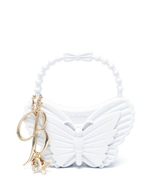 Blumarine White X forBitches Handtasche mit Schmetterlingsform