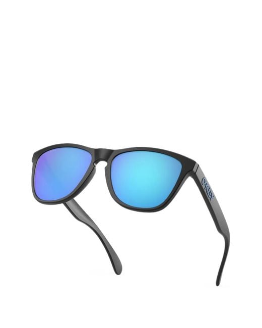 Oakley Blue Frogskins Rectangle-Frame Sunglasses