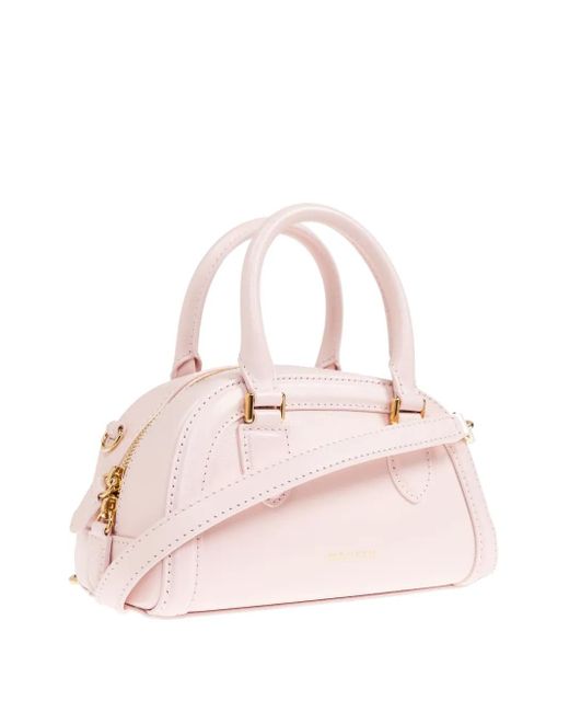 Alexander McQueen Pink Mini Leather Tote Bag