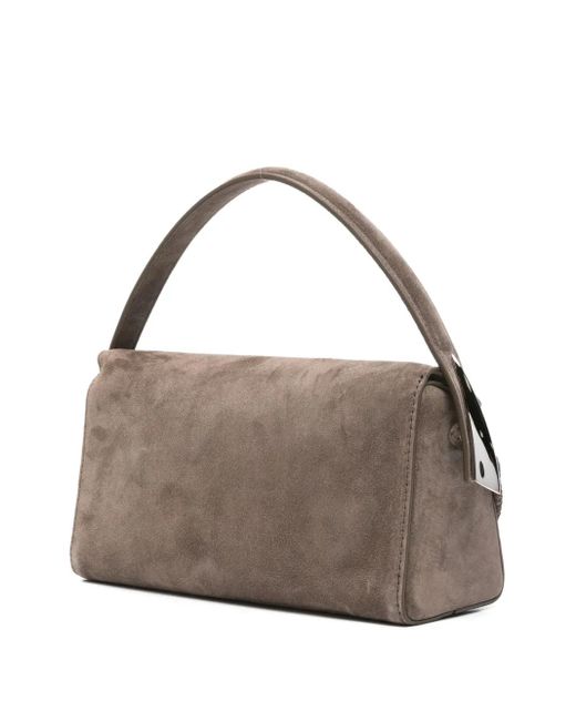 Benedetta Bruzziches Brown Suede Satchel Bag