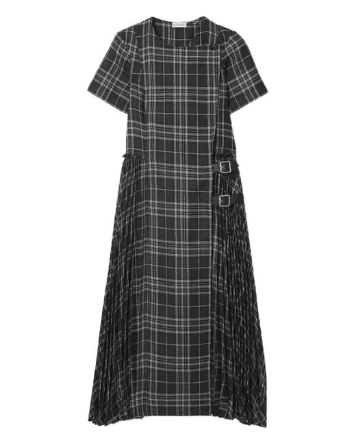 Burberry Black Midikleid Mit Falten