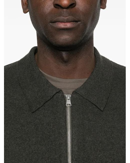 NN07 Black Cardigan Jonas 6398 Zippé for men