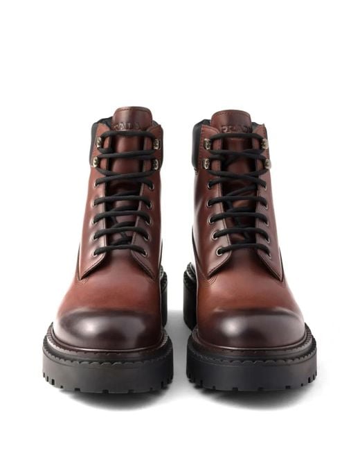 Botas con paneles elásticos Prada de hombre de color Brown