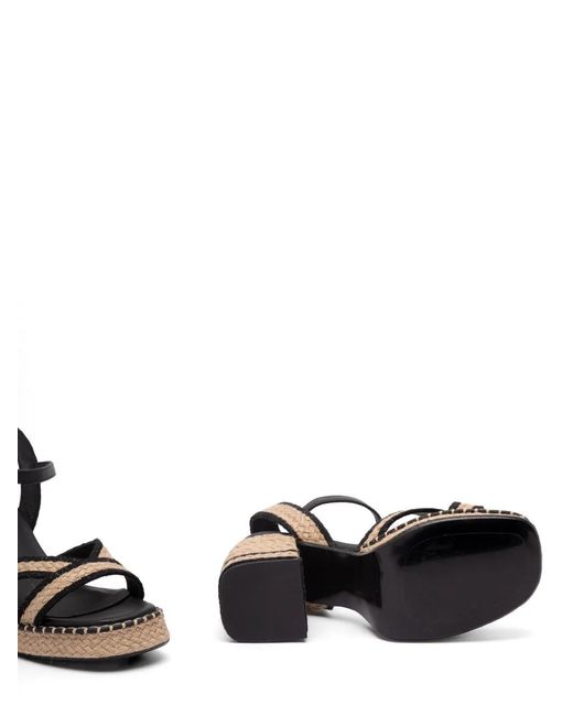 Castaner Metallic Vanish Crossover-Strap Sandals