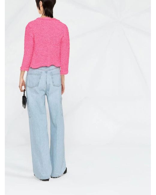 Charlott Pink Long Sleeve Fitted Jacket