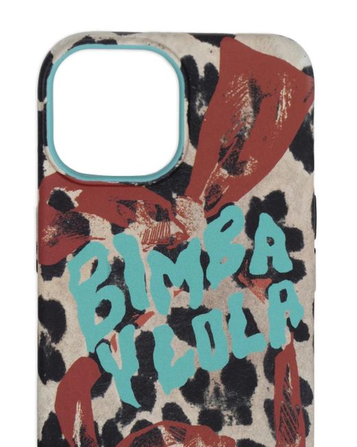 Bimba Y Lola Natural Leopard-print Phone Case