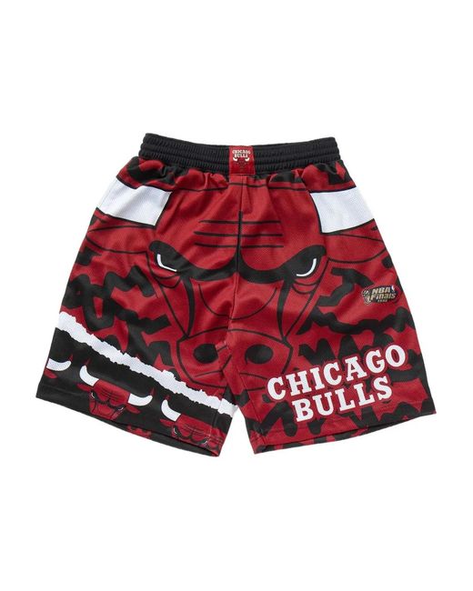 Mitchell & Ness Red Jumbotron 2.0 Nba Chicago Bulls Shorts for men