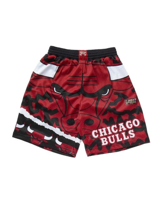 Mitchell & Ness Red Jumbotron 2.0 Nba Chicago Bulls Shorts for men
