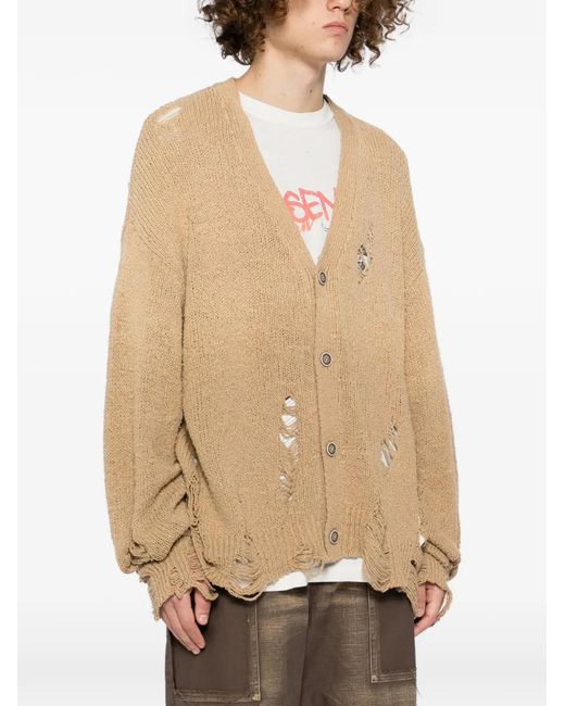 KAMIYA Sun Fade Like Cardigan in Natural for Men | Lyst