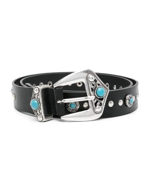 IRO Black Polly Leather Belt