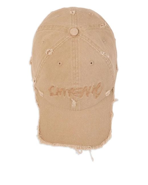 CAMPERLAB Natural Distressed-Effect Baseball Cap
