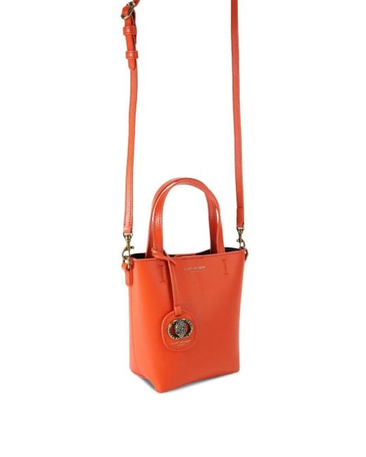 Kurt Geiger Orange Eagle-Embellished Mini Bag
