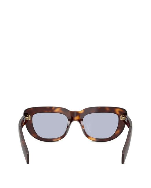 Prada Gray Butterfly-Shape Sunglasses