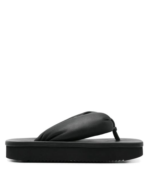 【素足で魅せる】Rick Owens Black Hollywoodストラップサンダル 素足で魅せる】Rick Owens Black Hollywoodストラップサンダル