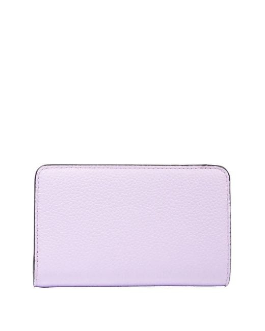 Lancel Purple Ninon De Compact Wallet