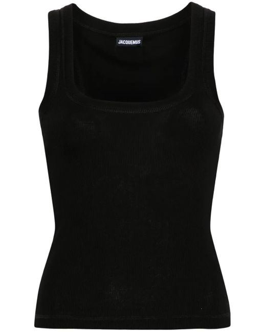 Jacquemus Black Le Debardeur Gros Grain Top