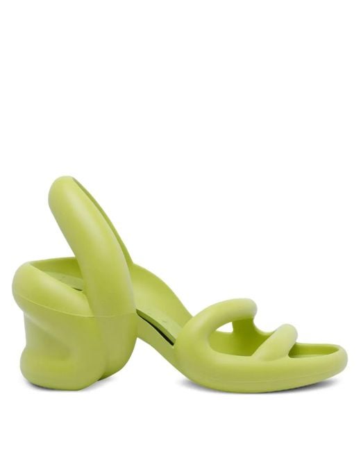 Camper Green 70Mm Sculpted-Heel Sandals