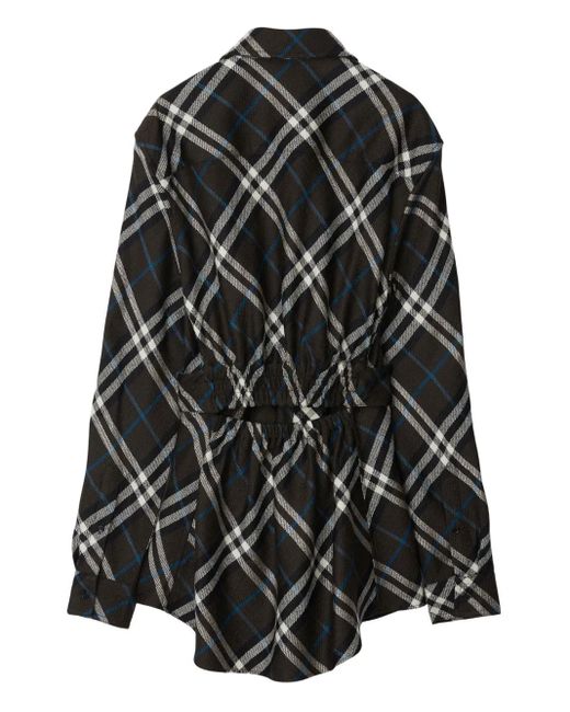 Burberry Black Camicia Con Check