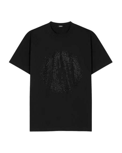 Versace Black Embellished T-Shirt