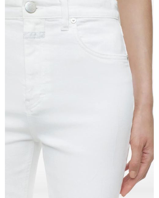 Closed White Hi-Sun High-Rise Flared Jeans