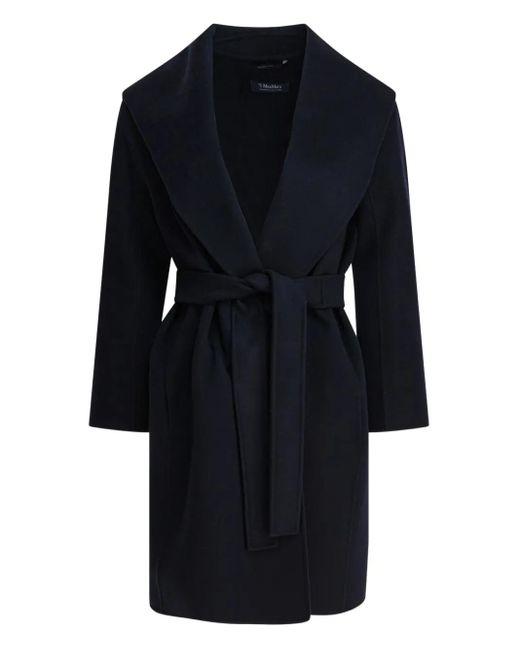 Max Mara Blue Messi Wool Coat