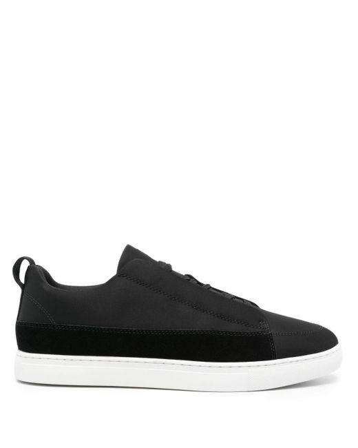 Boggi Black Lace-Up Sneakers for men