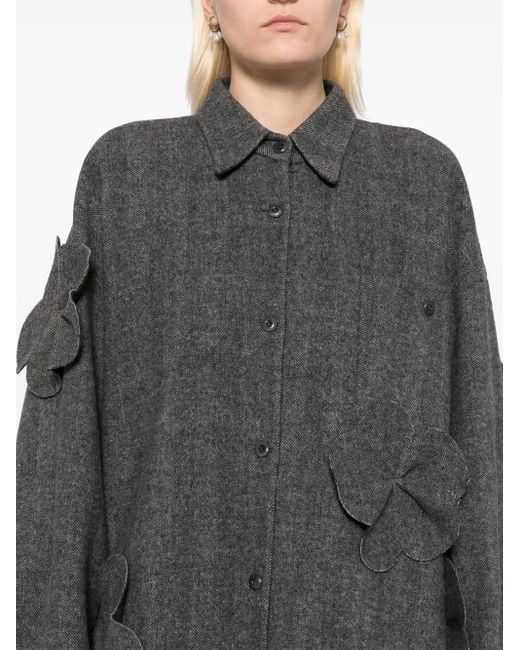 JNBY Gray Flower-Detailing Jacket